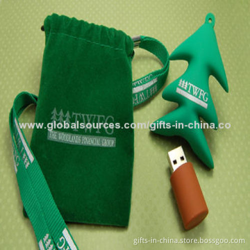 PVC USB Stick with 16GB Memory Capacity, Supports Plug-and-play Function